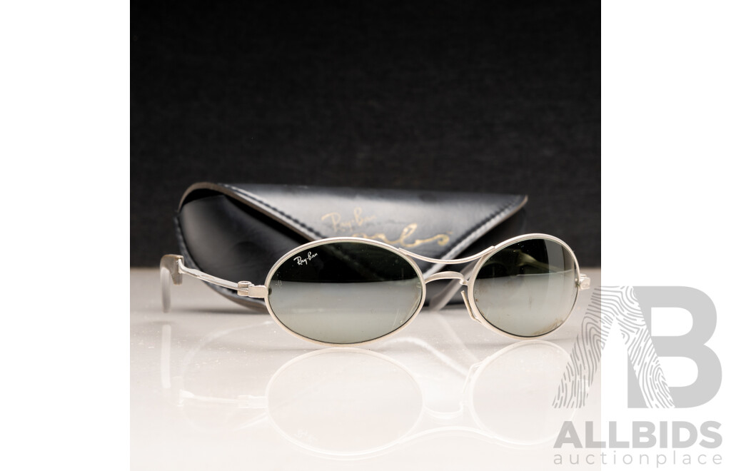 Ray-ban Vintage W2178 Eclipse Matte Gunmetal G15 UV Orbs Wrap Sunglasses