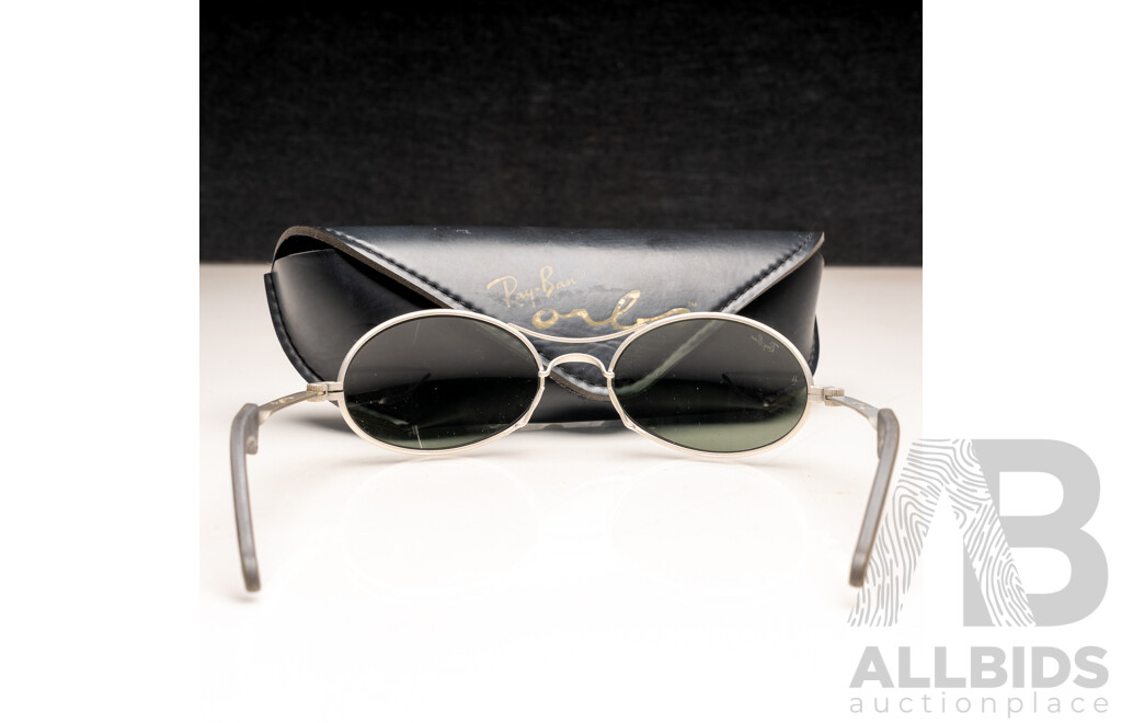 Ray-ban Vintage W2178 Eclipse Matte Gunmetal G15 UV Orbs Wrap Sunglasses