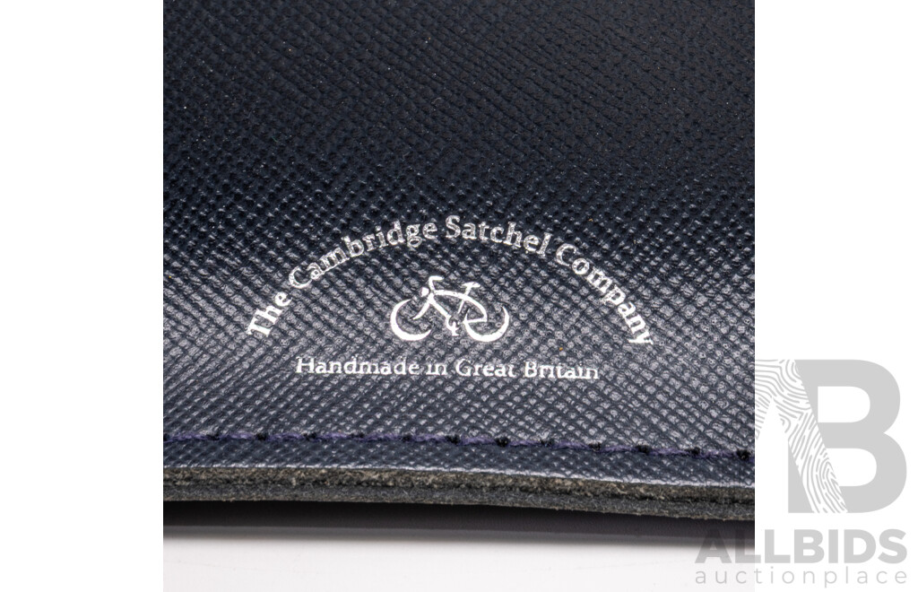 the Cambridge Satchel Company Navy Leather Backpack/tote, Handmade in Great Britain