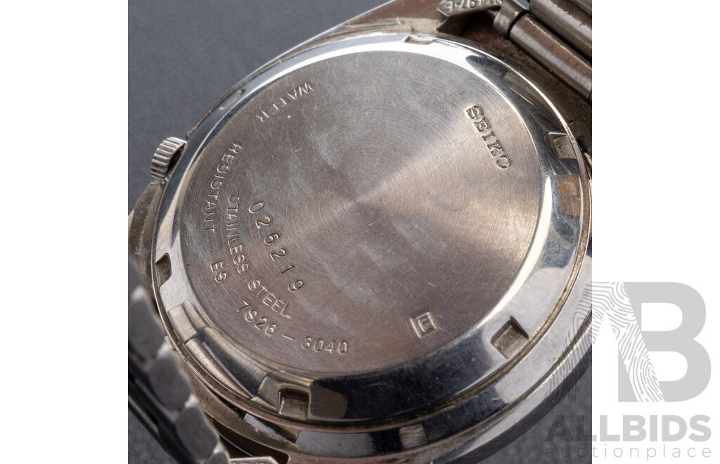 Seiko 5 Automatic Vintage Watch, S726-3040, 35mm, white dial