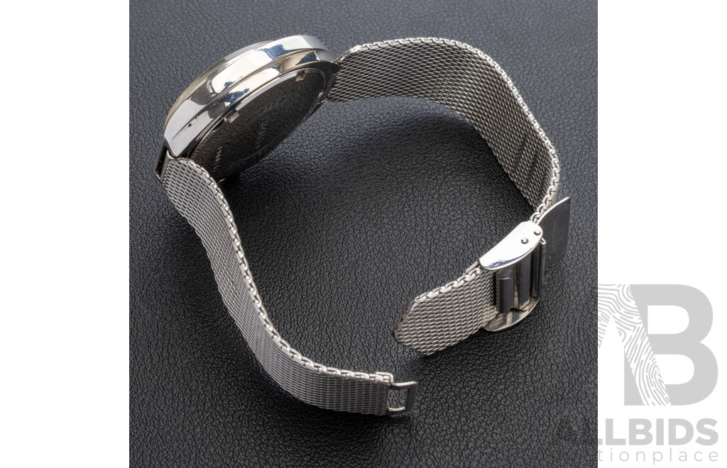 Seiko Business-A Diashock 27 Jewels Automatic Vintage Watch, 8346-7000, 35mm, silver slimline