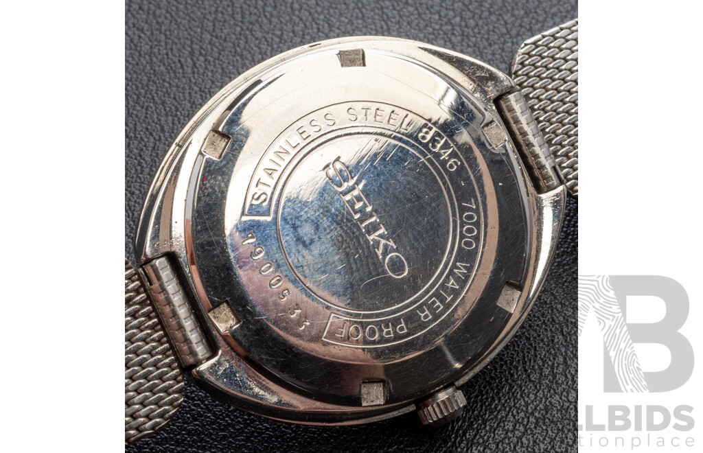 Seiko Business-A Diashock 27 Jewels Automatic Vintage Watch, 8346-7000, 35mm, silver slimline