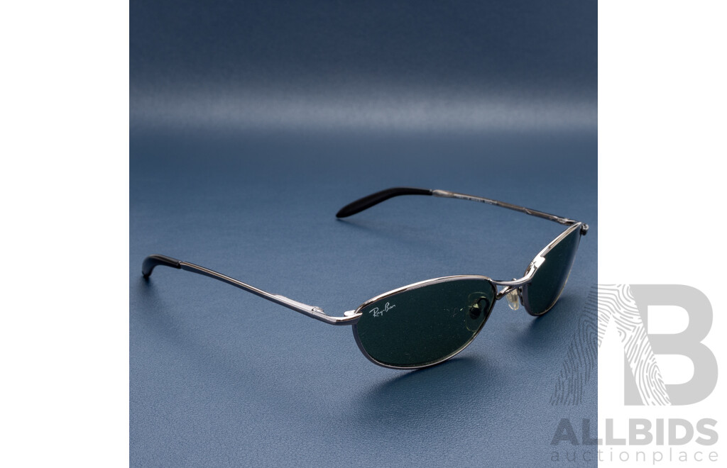 Ray-ban Sunglasses, RB3119 003/61 55 17, Silver with Green Lenses