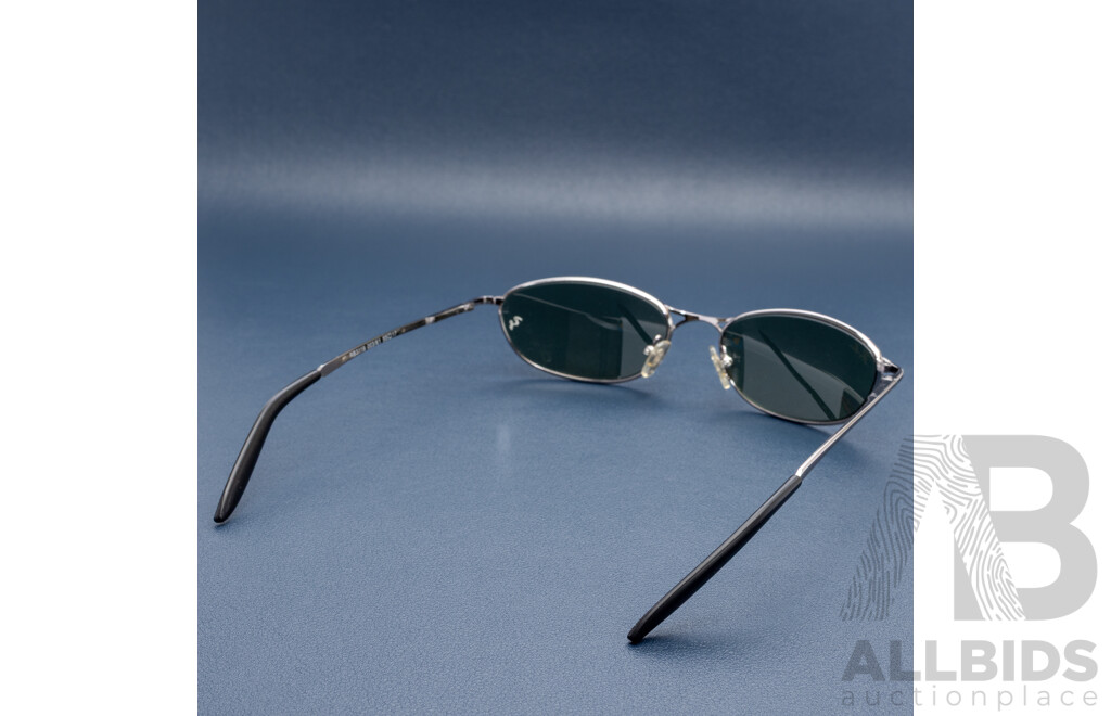 Ray-ban Sunglasses, RB3119 003/61 55 17, Silver with Green Lenses