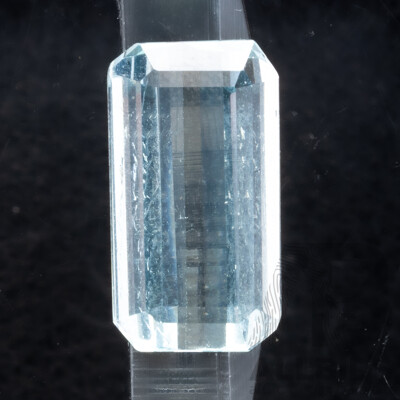 Aquamarine, Pale Blue Unset Natural Elongated Emerald Cut Gemstone, 2.75ct