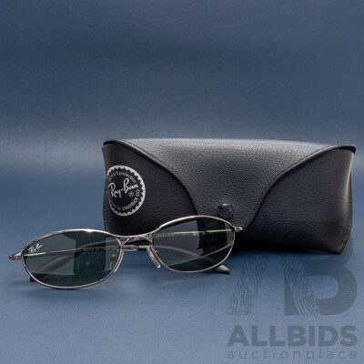 Ray-ban Sunglasses, RB3119 003/61 55 17, Silver with Green Lenses