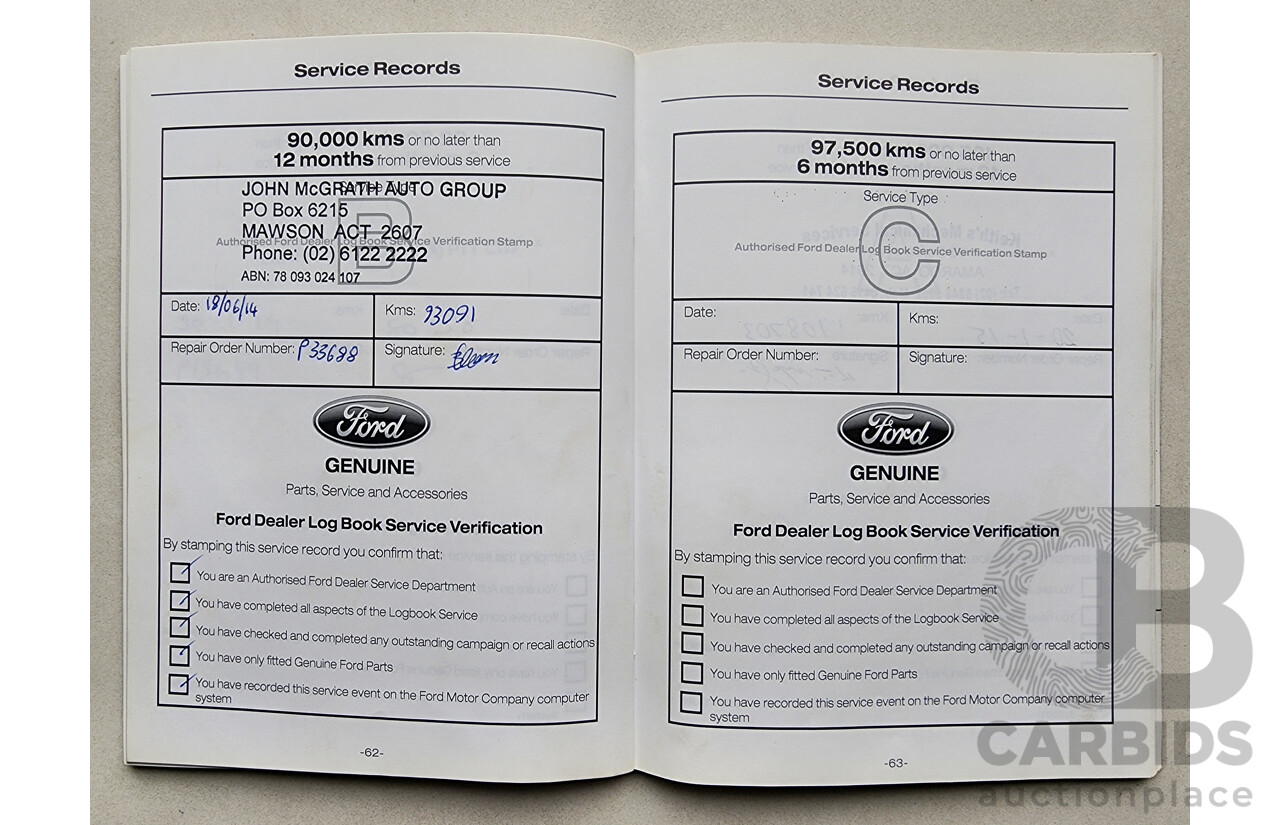 6/2011 Ford Territory Titanium (rwd) SZ 4d Wagon Brown 2.7L
