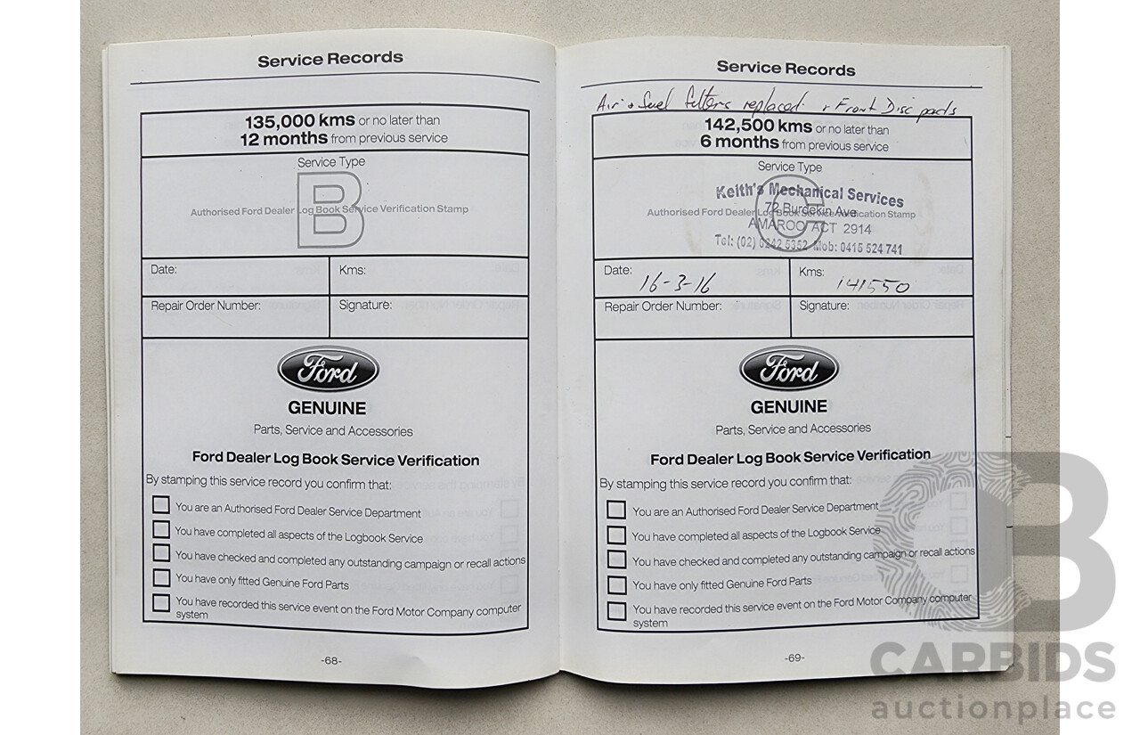 6/2011 Ford Territory Titanium (rwd) SZ 4d Wagon Brown 2.7L