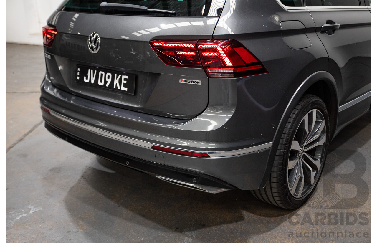 05/2018 Volkswagen Tiguan 162 TSI Highline R-Line Pack (AWD) 5NA MY18 4D Wagon Indium Grey Turbo 2.0L