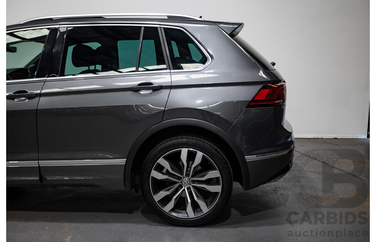 05/2018 Volkswagen Tiguan 162 TSI Highline R-Line Pack (AWD) 5NA MY18 4D Wagon Indium Grey Turbo 2.0L