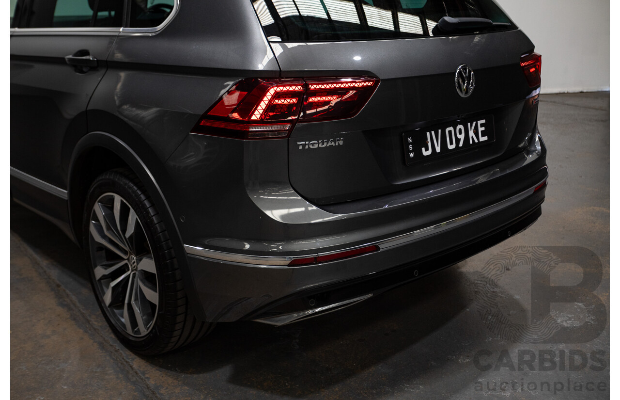 05/2018 Volkswagen Tiguan 162 TSI Highline R-Line Pack (AWD) 5NA MY18 4D Wagon Indium Grey Turbo 2.0L