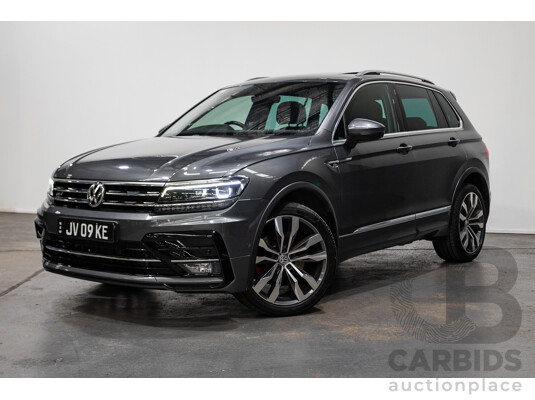 05/2018 Volkswagen Tiguan 162 TSI Highline R-Line Pack (AWD) 5NA MY18 4D Wagon Indium Grey Turbo 2.0L