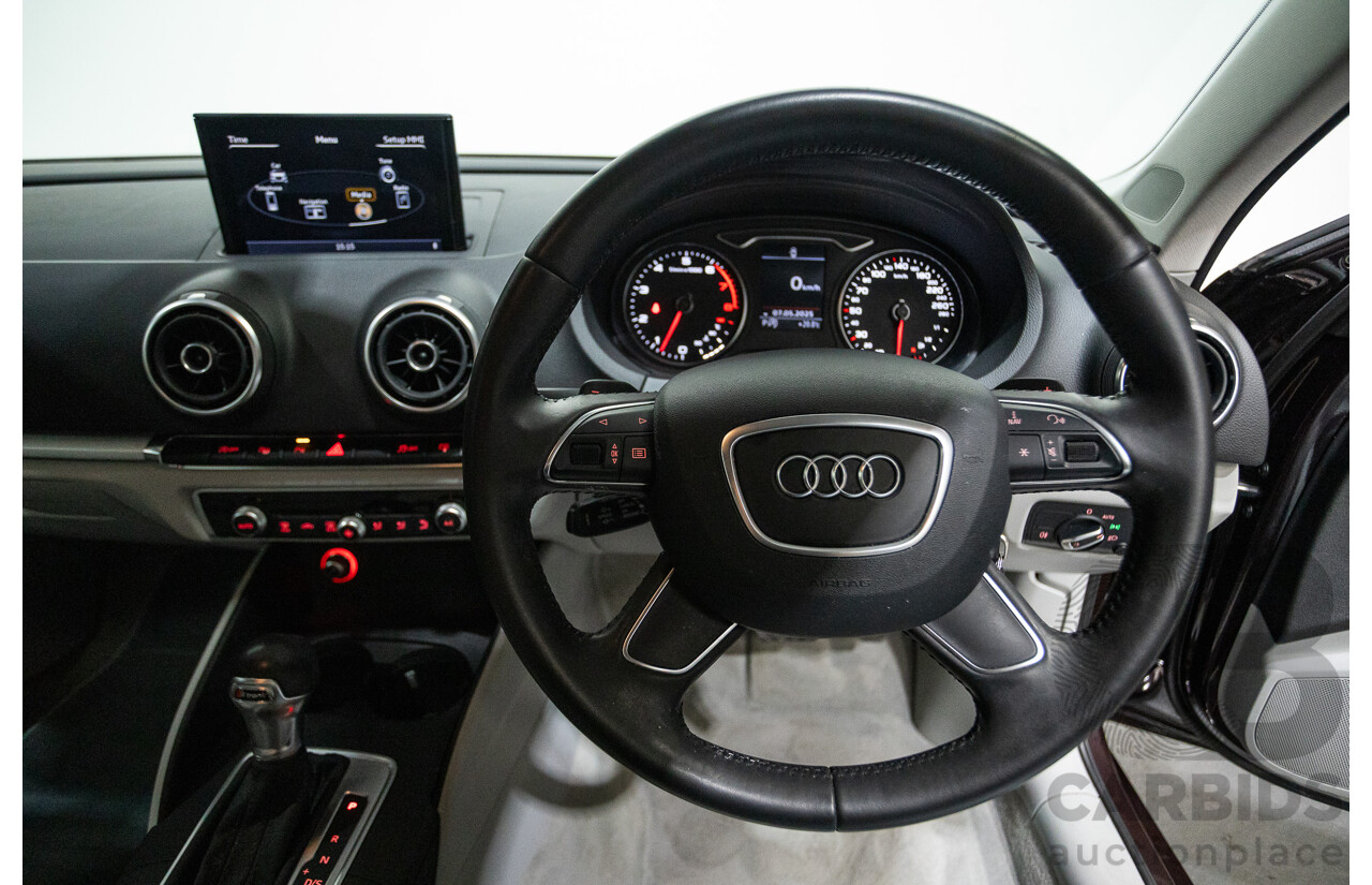 6/2014 Audi A3 1.4 TFSI Attraction COD 8V MY14 4d Sedan Shiraz Red Metallic Turbo 1.4L