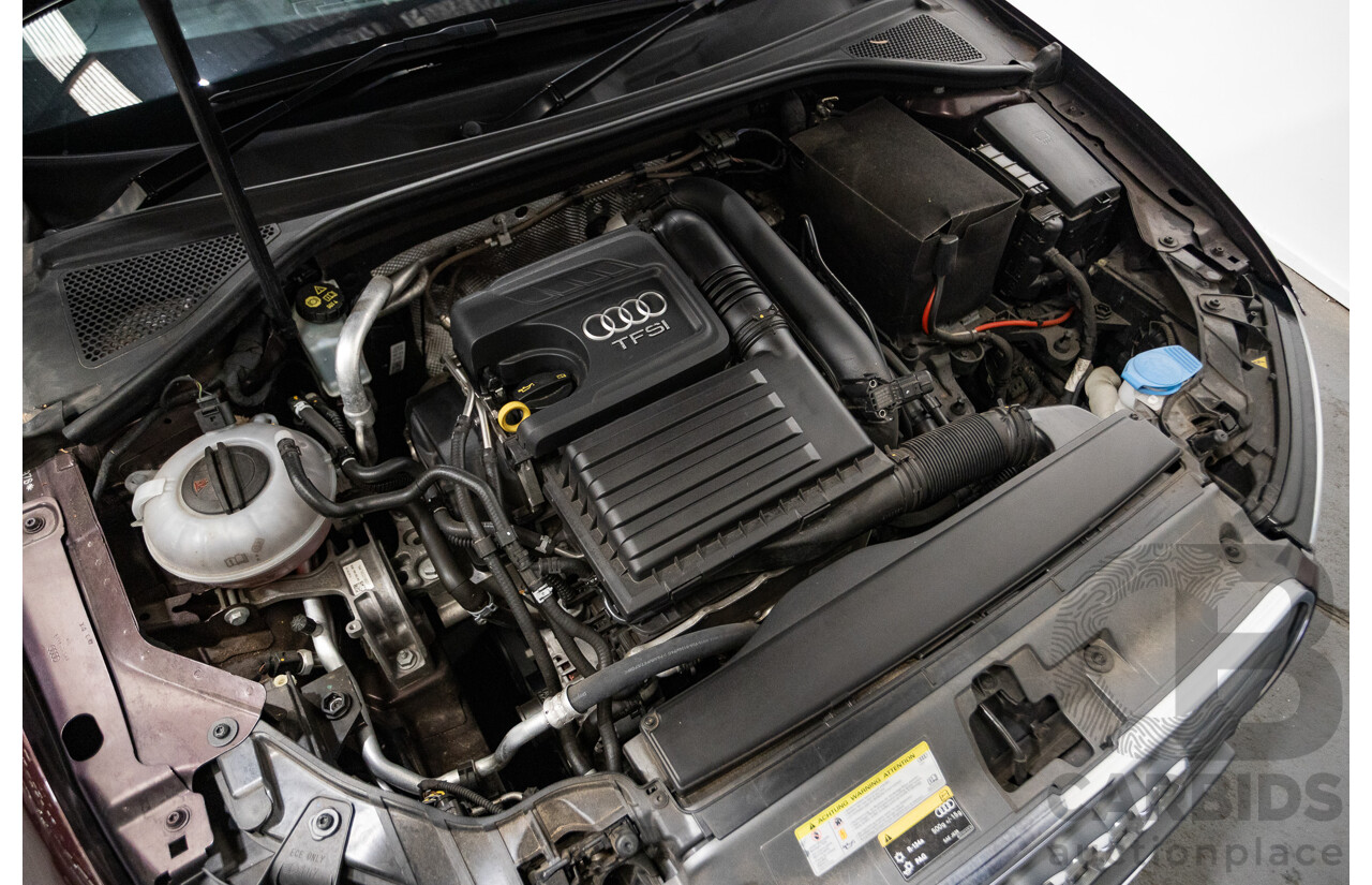6/2014 Audi A3 1.4 TFSI Attraction COD 8V MY14 4d Sedan Shiraz Red Metallic Turbo 1.4L