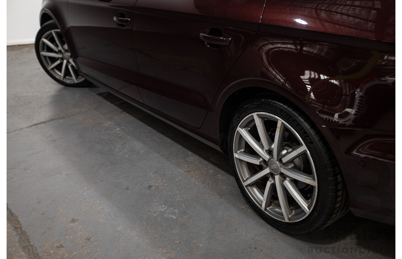 6/2014 Audi A3 1.4 TFSI Attraction COD 8V MY14 4d Sedan Shiraz Red Metallic Turbo 1.4L