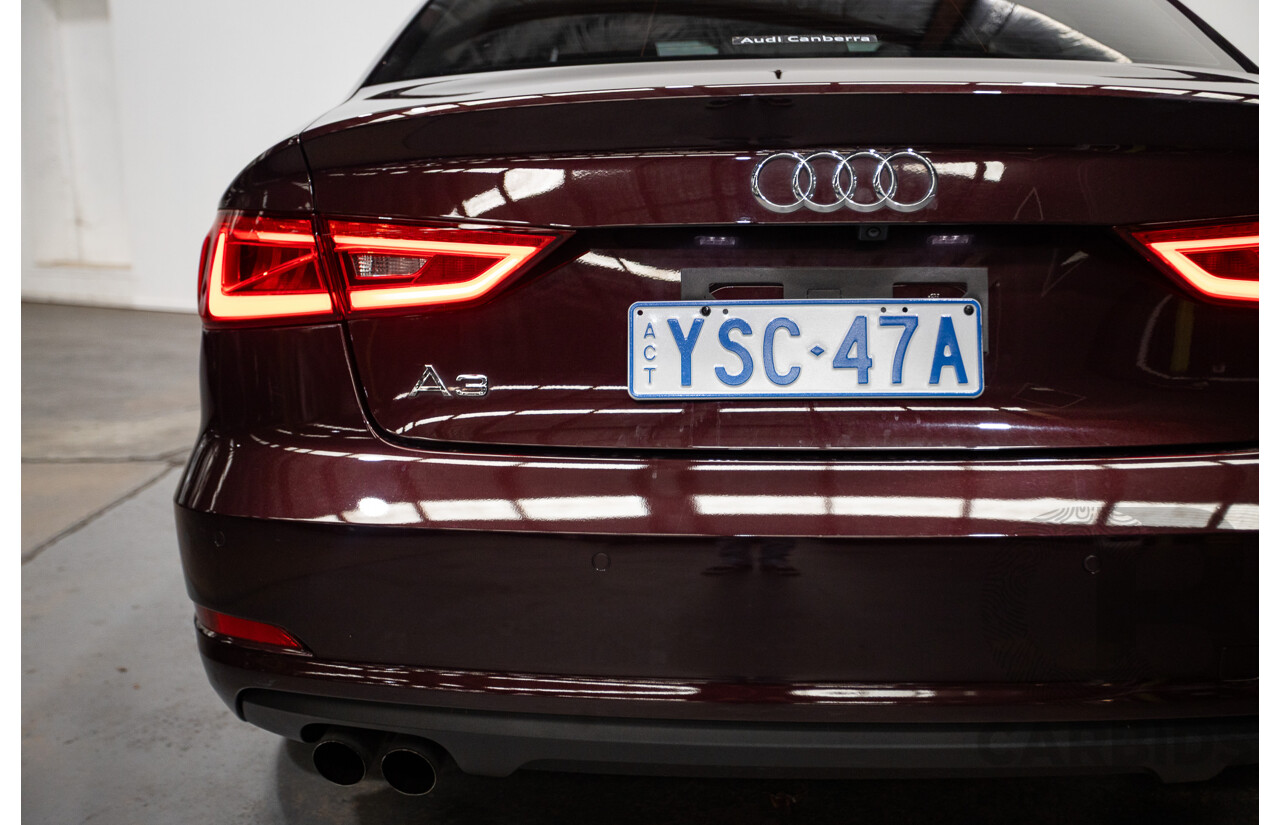 6/2014 Audi A3 1.4 TFSI Attraction COD 8V MY14 4d Sedan Shiraz Red Metallic Turbo 1.4L