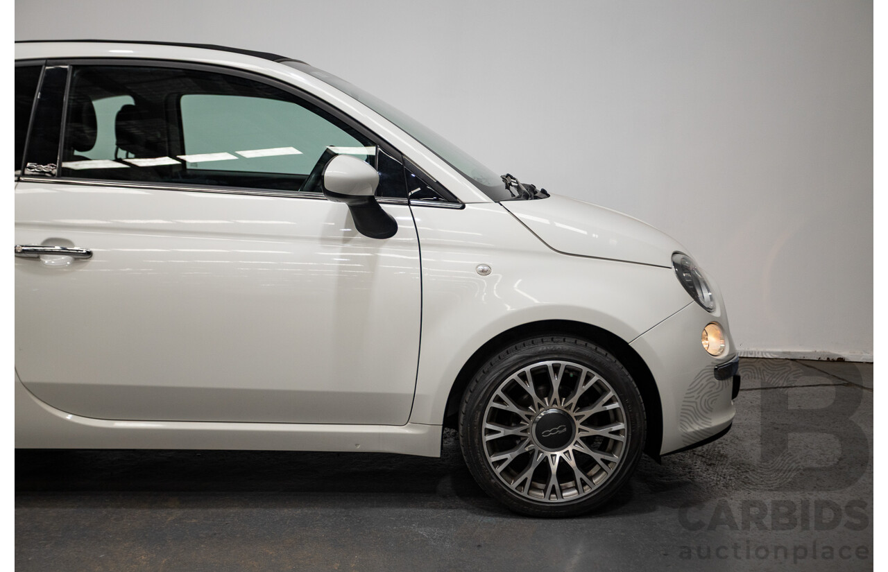 3/2013 Fiat 500 TWIN AIR Lounge  2d Convertible White 0.9L