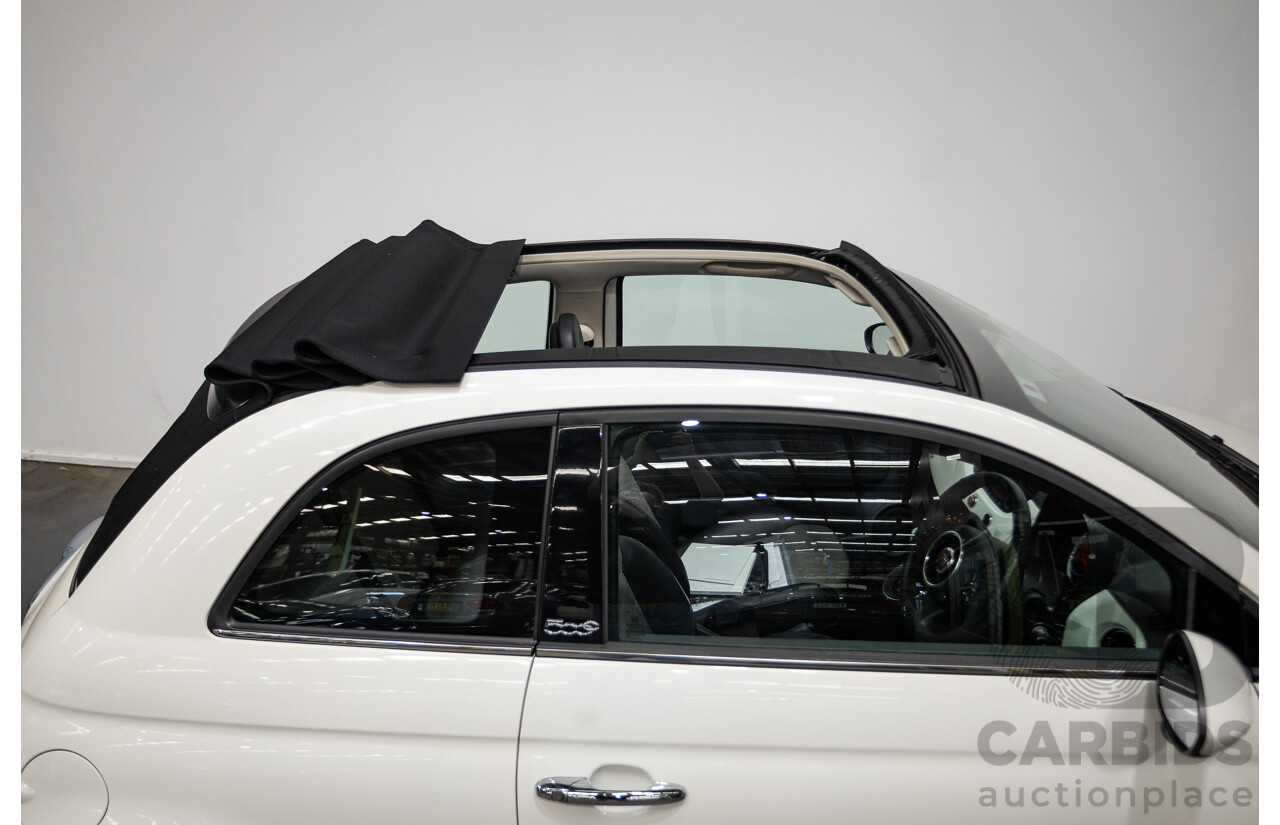 3/2013 Fiat 500 TWIN AIR Lounge  2d Convertible White 0.9L