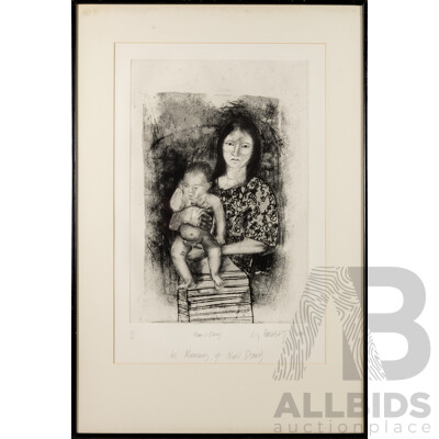 Gaye Paterson, (20th Century, Australian,1970-), Khao-I-Dang (1985), Limited Edition Etching, 81 x 55 cm (frame)