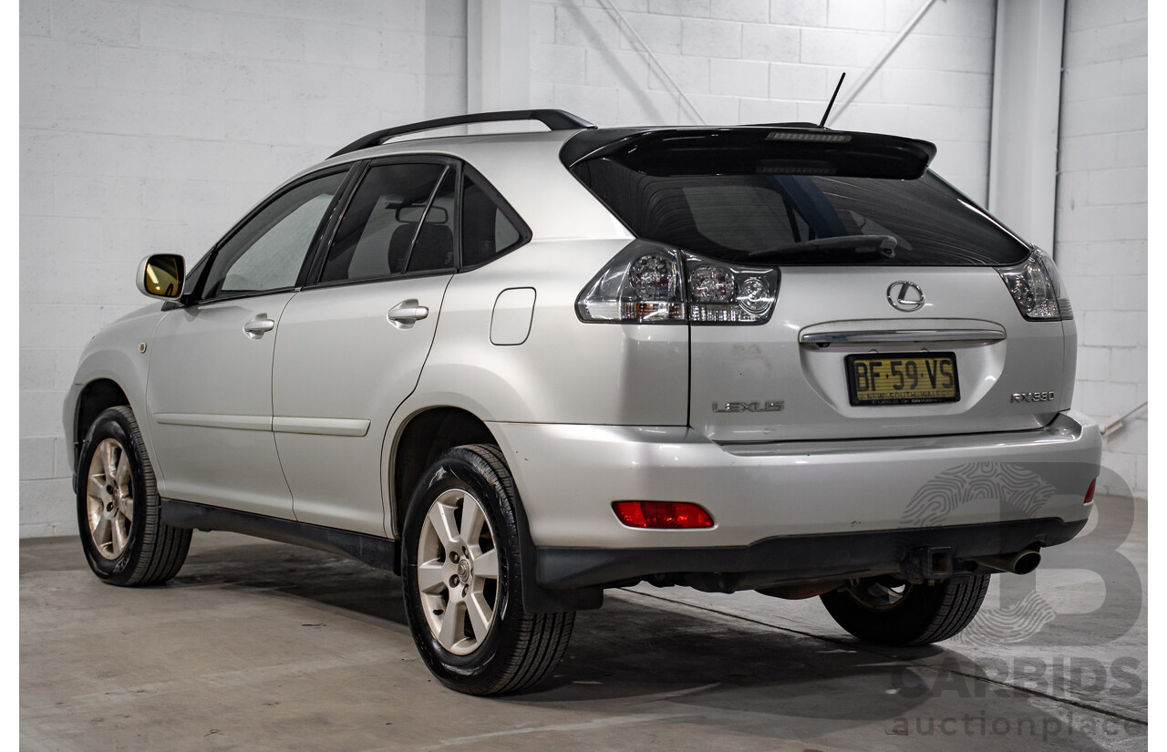 11/2003 Lexus RX330 Sports MCU38R 4d Wagon Silver Mist Metallic V6 3.3L