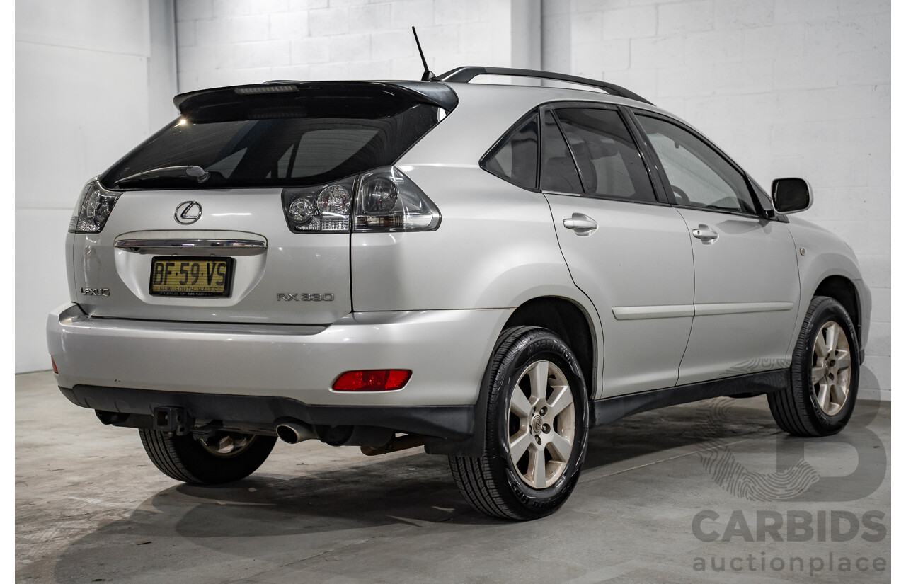 11/2003 Lexus RX330 Sports MCU38R 4d Wagon Silver Mist Metallic V6 3.3L