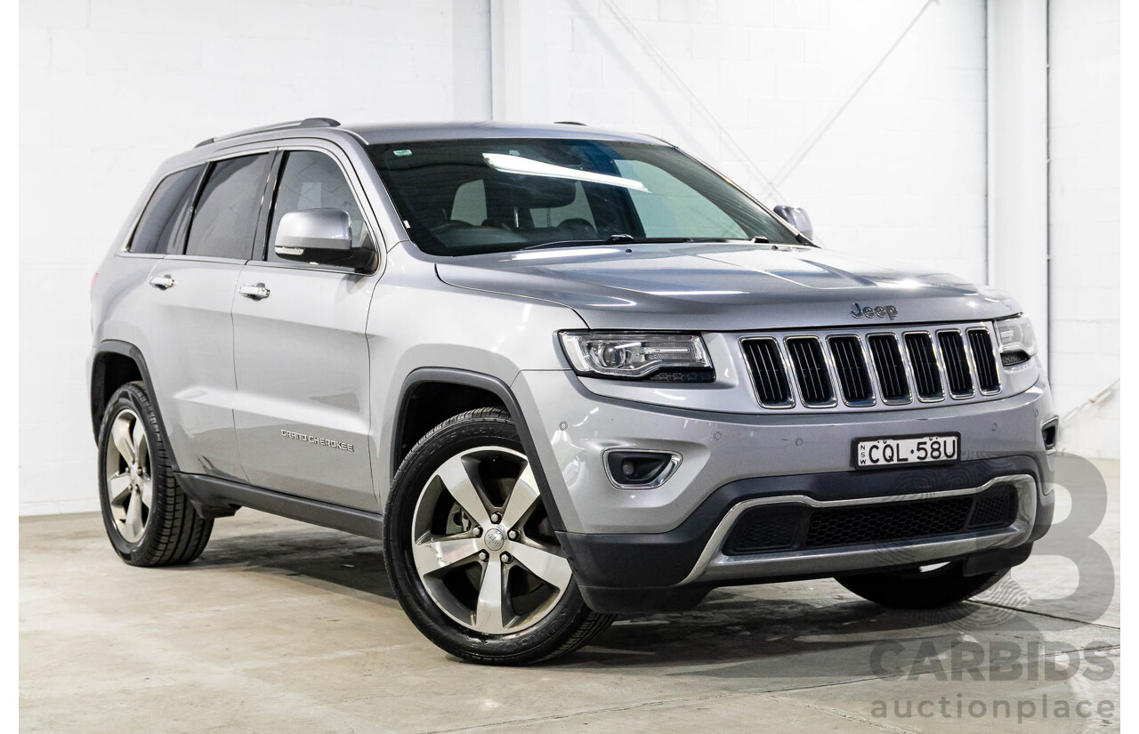 7/2013 Jeep Grand Cherokee Limited (4x4) WK MY14 4d Wagon Billet Silver Metallic V6 3.6L