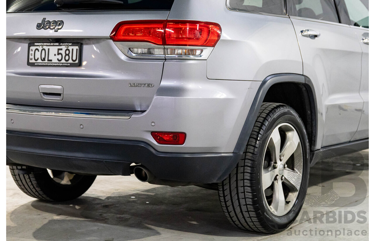 7/2013 Jeep Grand Cherokee Limited (4x4) WK MY14 4d Wagon Billet Silver Metallic V6 3.6L
