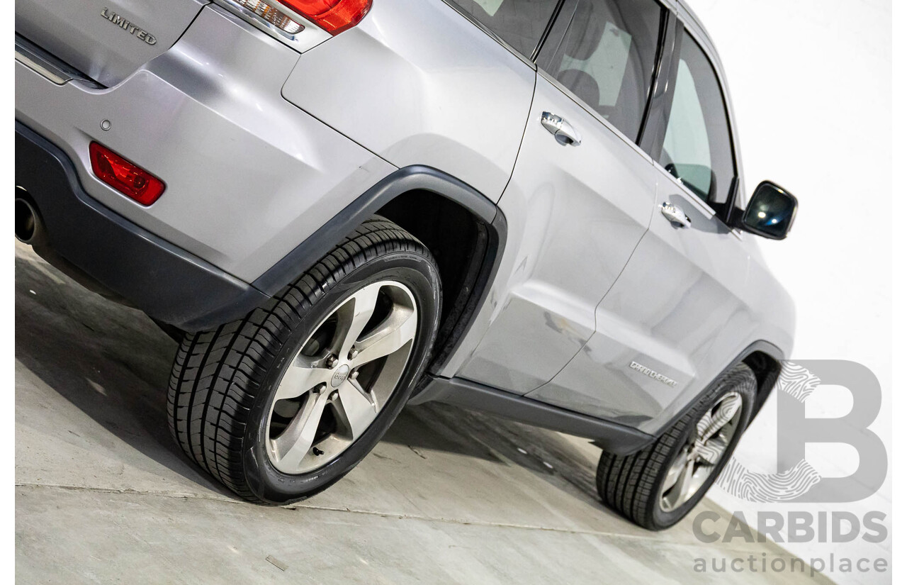 7/2013 Jeep Grand Cherokee Limited (4x4) WK MY14 4d Wagon Billet Silver Metallic V6 3.6L