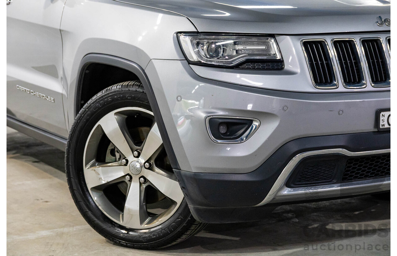 7/2013 Jeep Grand Cherokee Limited (4x4) WK MY14 4d Wagon Billet Silver Metallic V6 3.6L