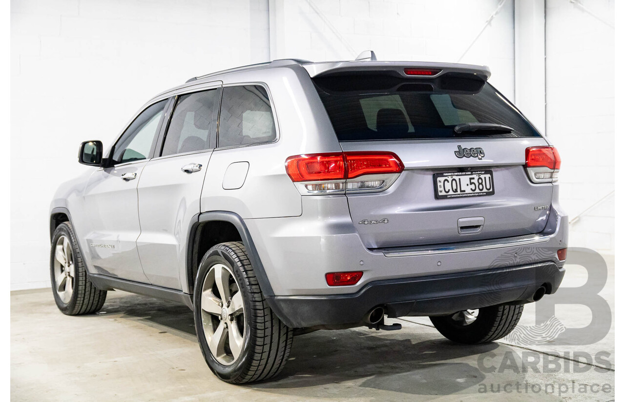 7/2013 Jeep Grand Cherokee Limited (4x4) WK MY14 4d Wagon Billet Silver Metallic V6 3.6L