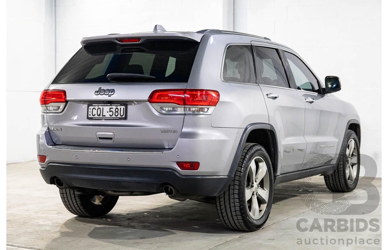 7/2013 Jeep Grand Cherokee Limited (4x4) WK MY14 4d Wagon Billet Silver Metallic V6 3.6L