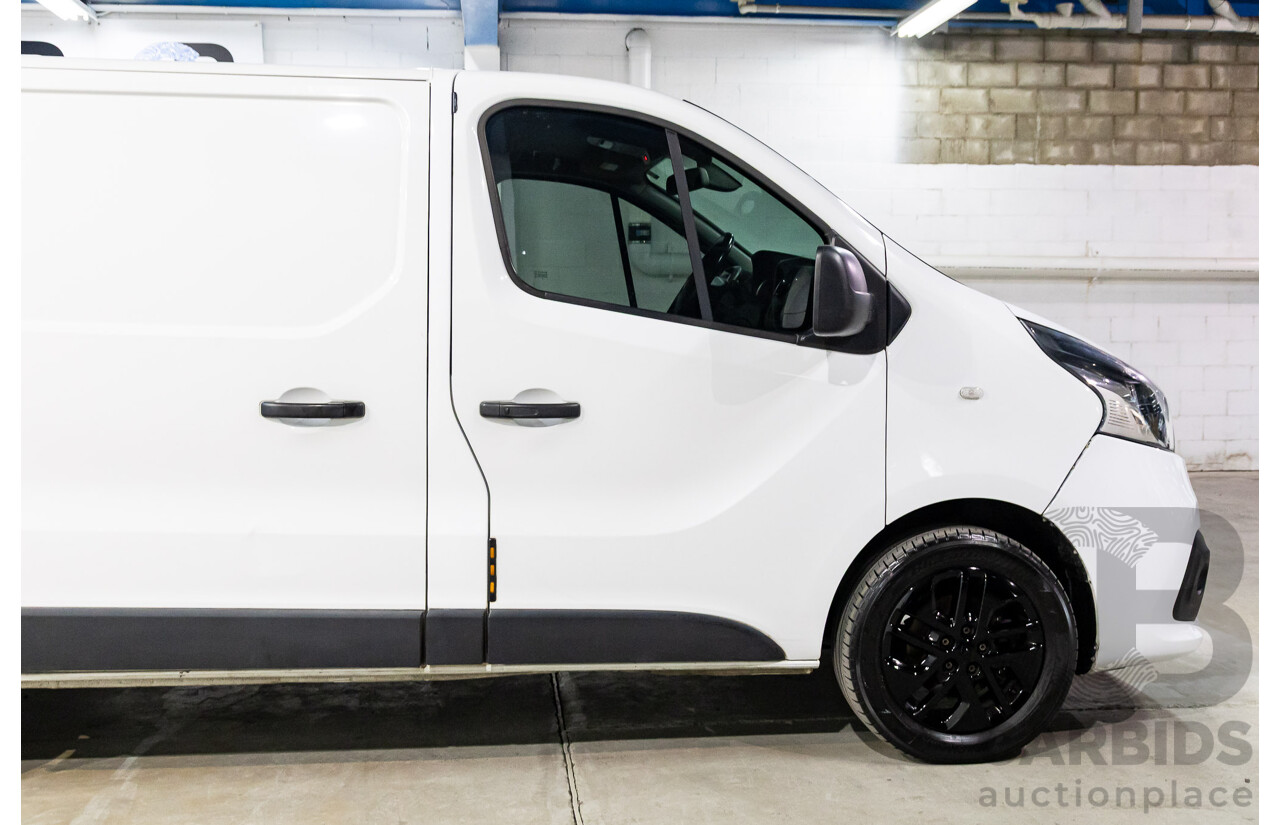 07/2019 Renault Trafic LWB (85kW FWD) X82 4D Van Glacier White Turbo Diesel 1.6L