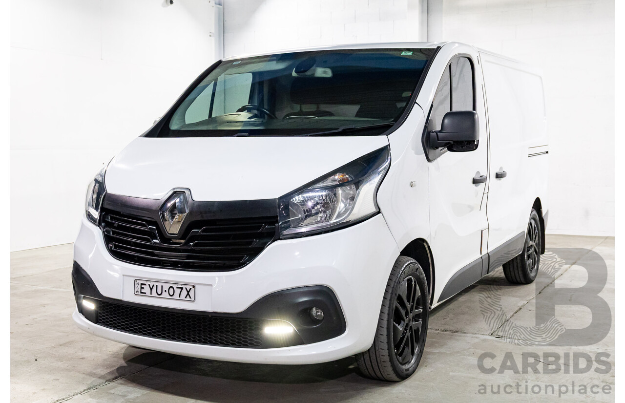 07/2019 Renault Trafic LWB (85kW FWD) X82 4D Van Glacier White Turbo Diesel 1.6L