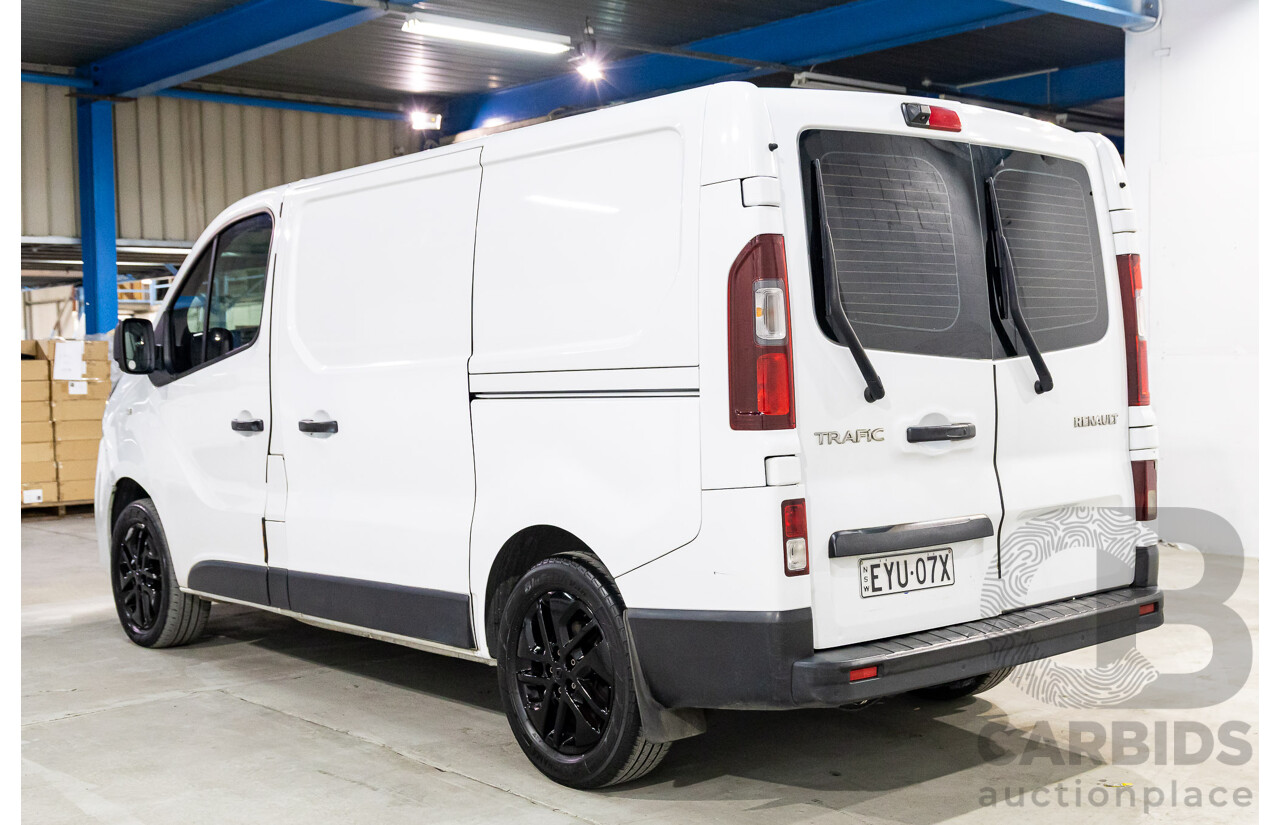 07/2019 Renault Trafic LWB (85kW FWD) X82 4D Van Glacier White Turbo Diesel 1.6L