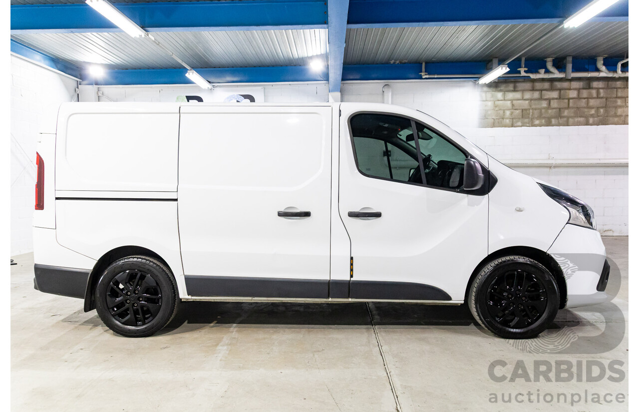 07/2019 Renault Trafic LWB (85kW FWD) X82 4D Van Glacier White Turbo Diesel 1.6L