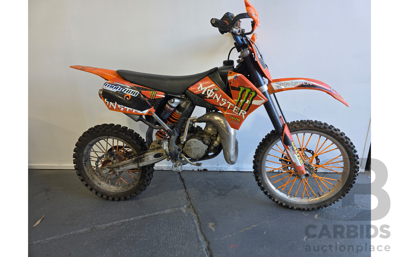 2009 KTM 85 SX Motor Bike (big wheel)