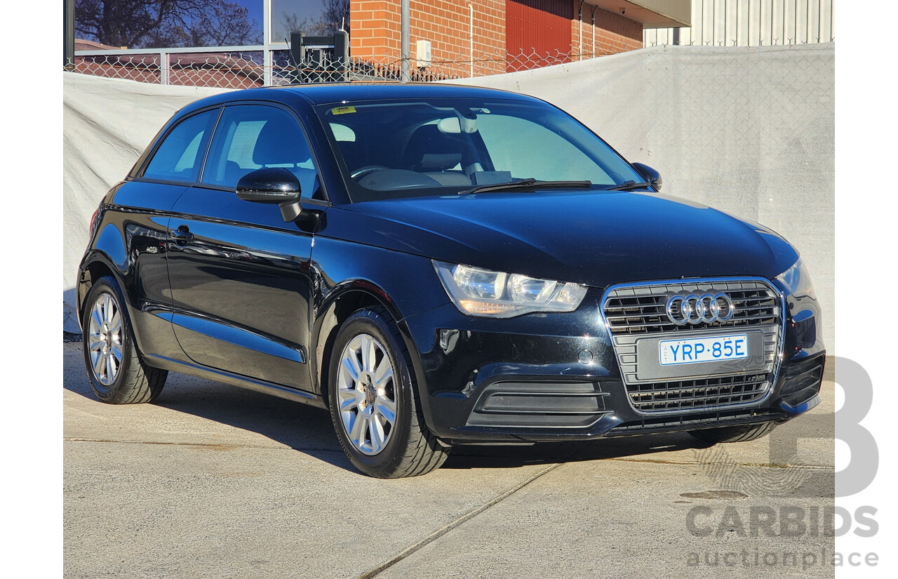 11/2011 Audi A1 1.4 TFSI Attraction 8X 3d Hatchback Black 1.4L