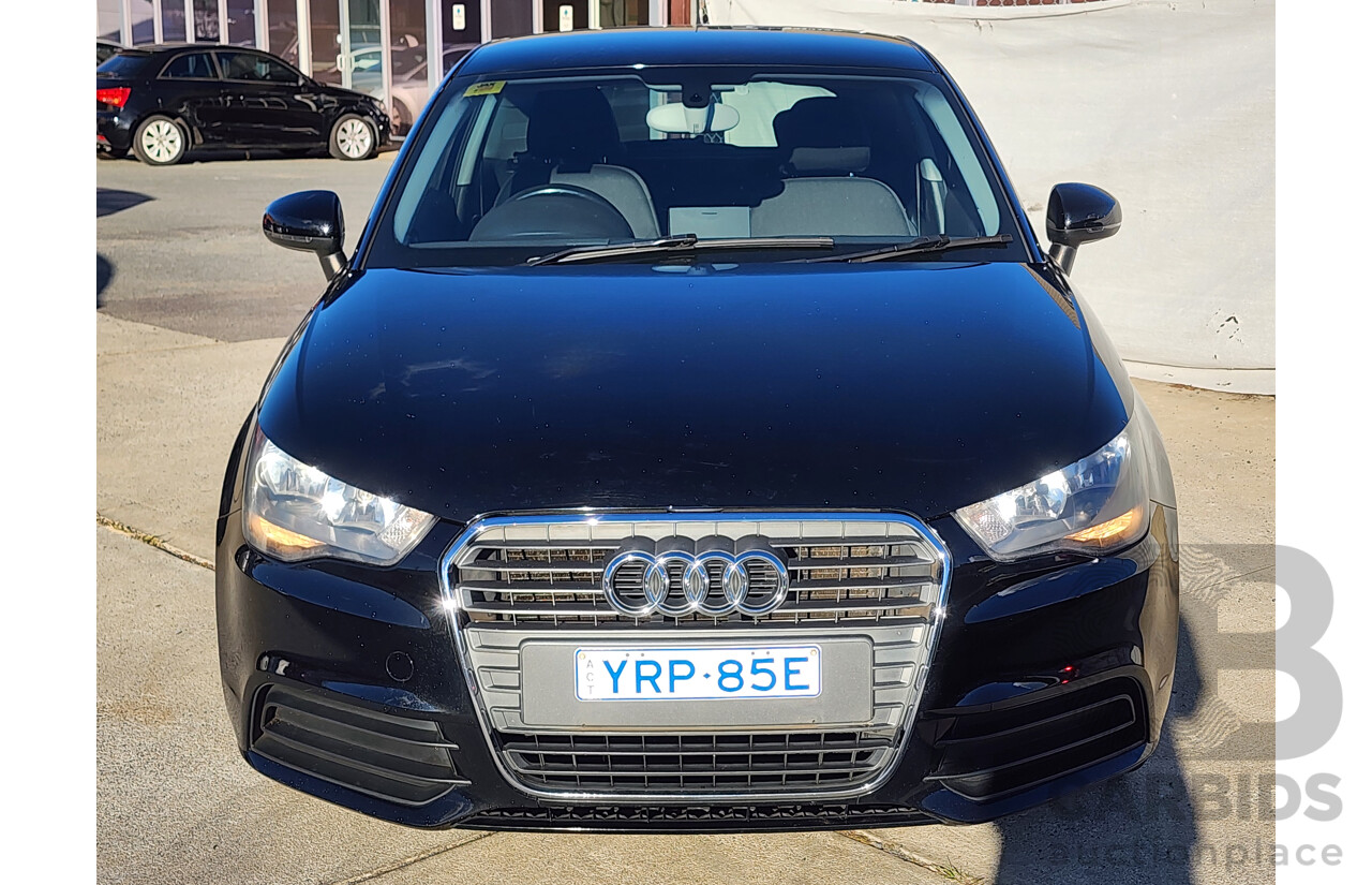 11/2011 Audi A1 1.4 TFSI Attraction 8X 3d Hatchback Black 1.4L