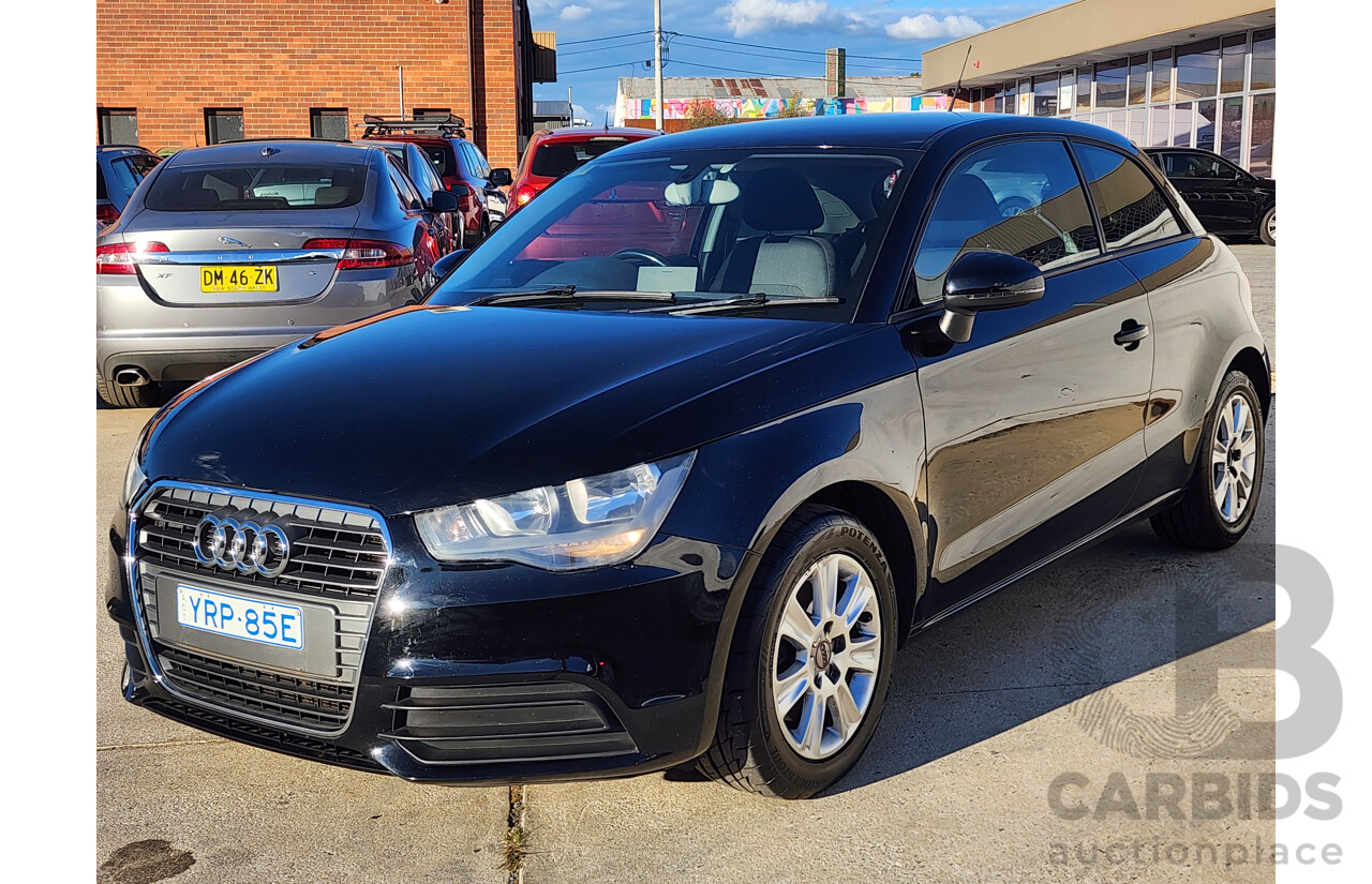 11/2011 Audi A1 1.4 TFSI Attraction 8X 3d Hatchback Black 1.4L