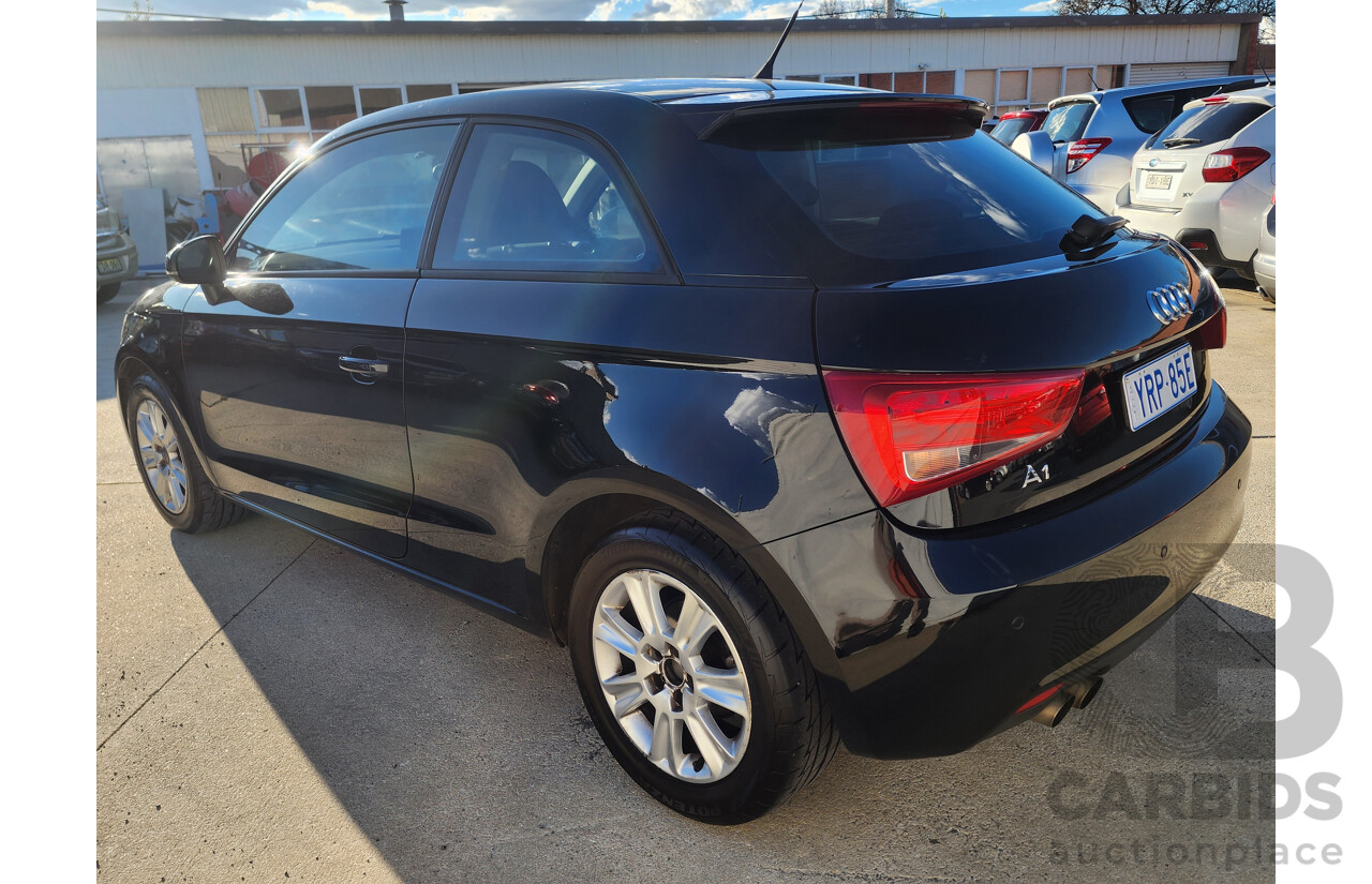 11/2011 Audi A1 1.4 TFSI Attraction 8X 3d Hatchback Black 1.4L