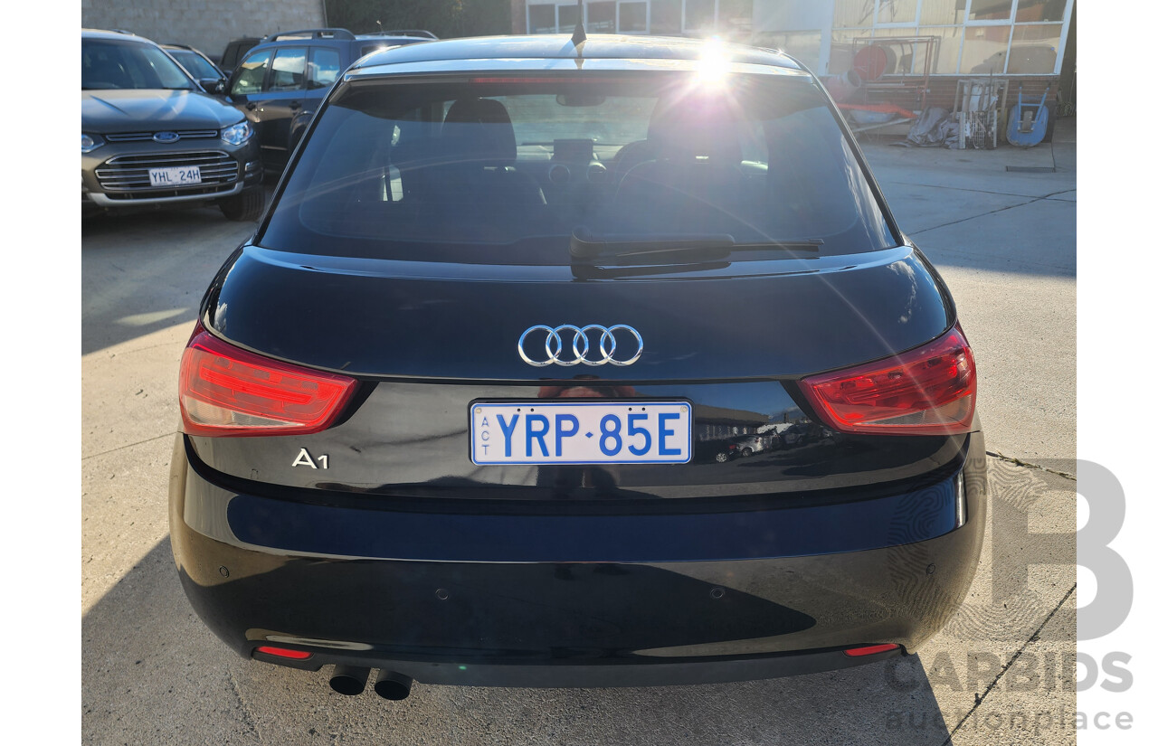 11/2011 Audi A1 1.4 TFSI Attraction 8X 3d Hatchback Black 1.4L