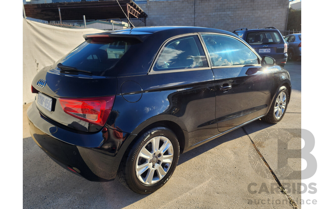 11/2011 Audi A1 1.4 TFSI Attraction 8X 3d Hatchback Black 1.4L
