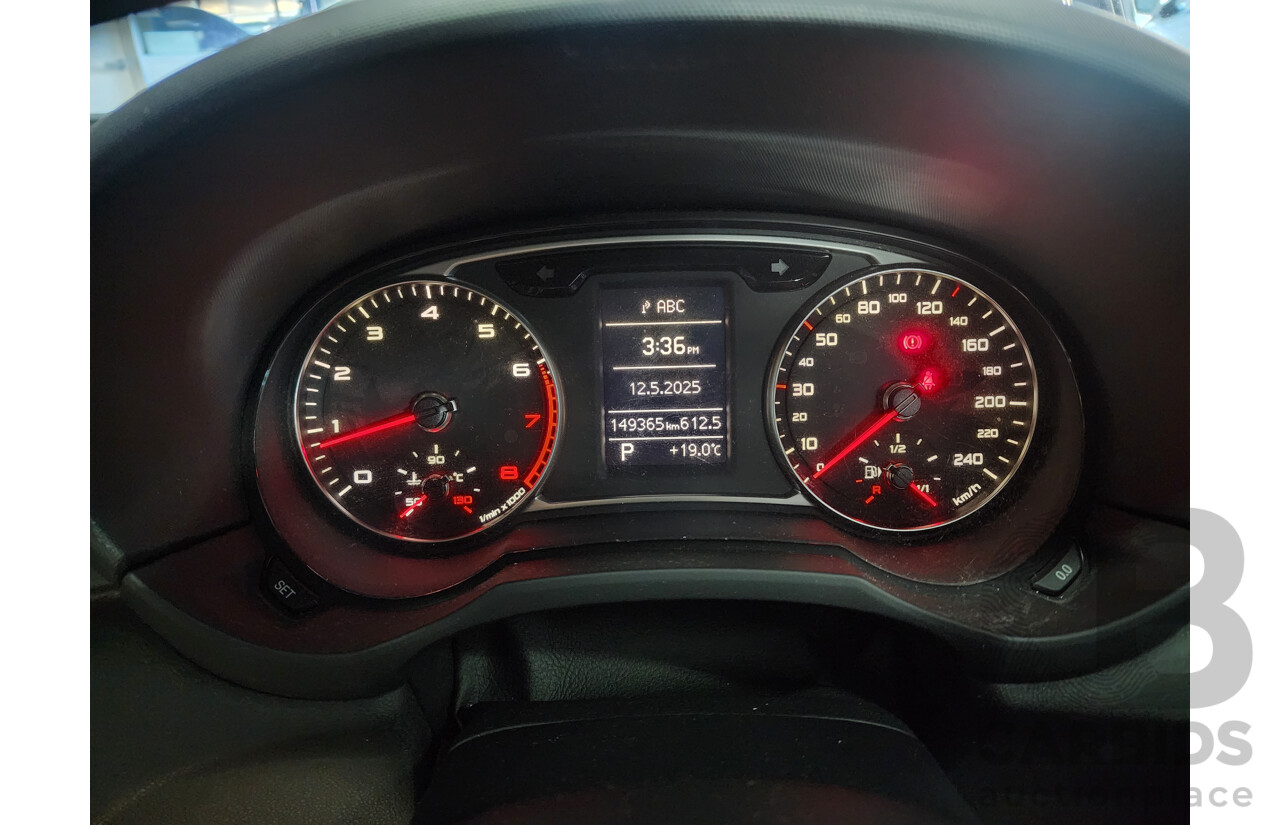 11/2011 Audi A1 1.4 TFSI Attraction 8X 3d Hatchback Black 1.4L