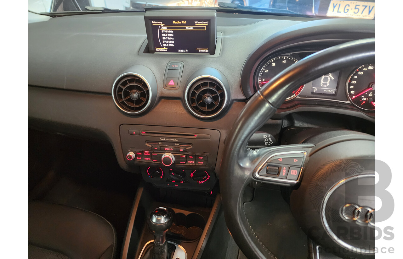 11/2011 Audi A1 1.4 TFSI Attraction 8X 3d Hatchback Black 1.4L