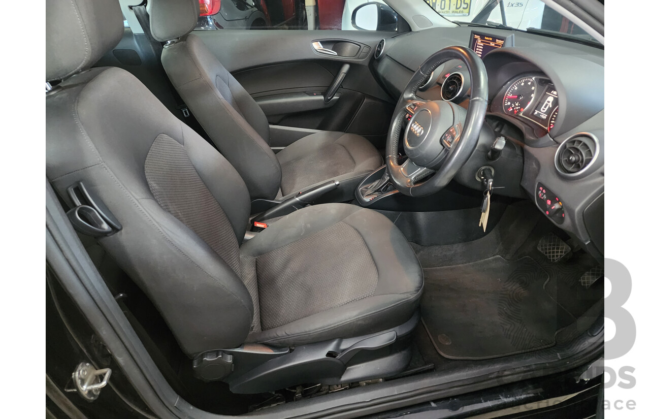 11/2011 Audi A1 1.4 TFSI Attraction 8X 3d Hatchback Black 1.4L