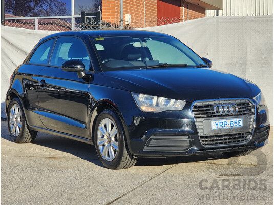 11/2011 Audi A1 1.4 TFSI Attraction 8X 3d Hatchback Black 1.4L