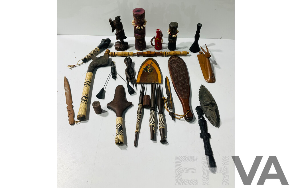 Large Collection Tribal Pieces From South East Asian, PNG, Fiji, NZ and More