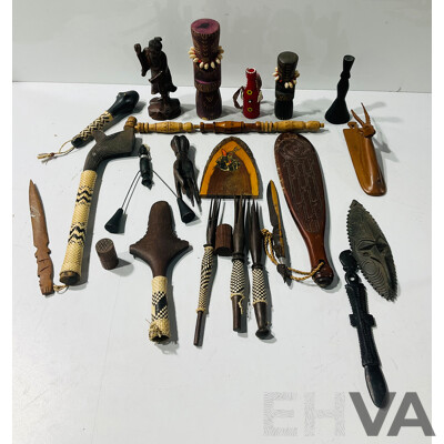 Large Collection Tribal Pieces From South East Asian, PNG, Fiji, NZ and More