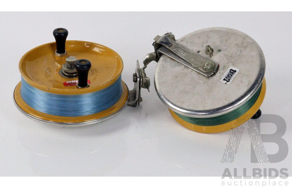 Collection of Two Vintage Alvey Fishing Reels