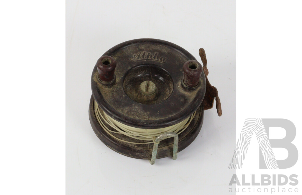 Pair of Vintage Bakelite Alpha Fishing Reels